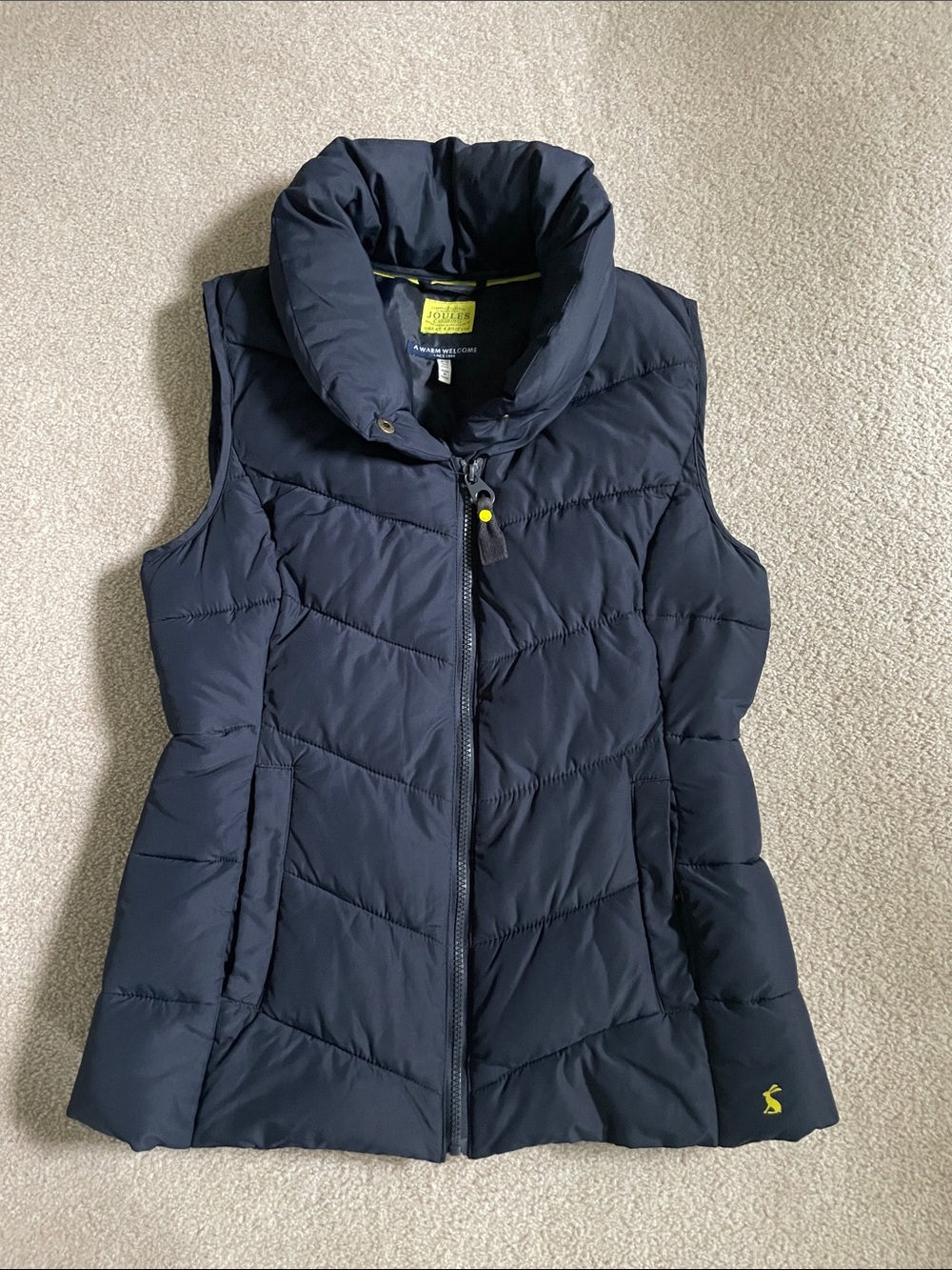Lightweight Quilted Navy Puffer Vest - Women's Jacket & Coat